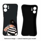 Aesthetic Boy Moto G86 Power Black Soft Case Back Cover by Casekaro
