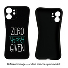 Zero Fucks Given Realme 6/6i Black Soft Case Back Cover by Casekaro