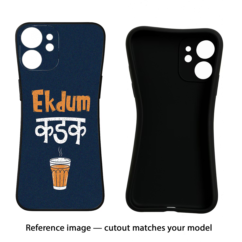 Ekdum Kadak Chai iPhone 13 Pro Black Soft Case Back Cover by Casekaro