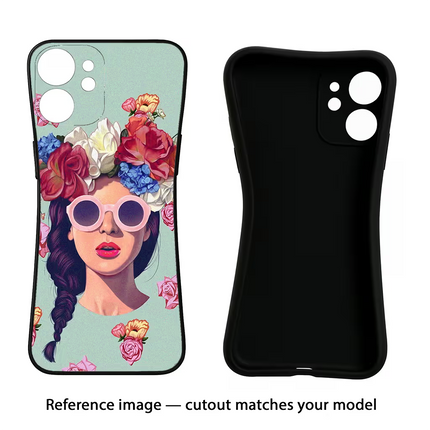 Pretty Girl iPhone 16e Black Soft Case Back Cover by Casekaro