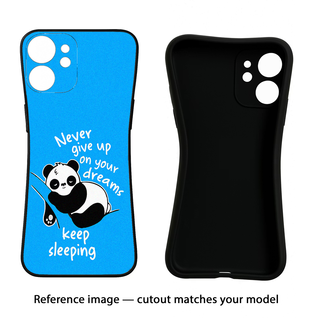 Keep Sleeping Realme 6/6i Black Soft Case Back Cover by Casekaro