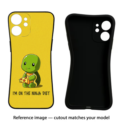 I'm on Ninja Diet iPhone 16e Black Soft Case Back Cover by Casekaro