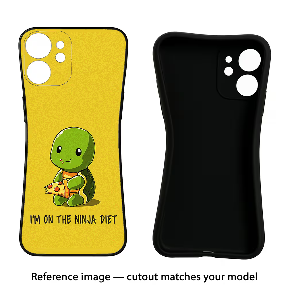 I'm on Ninja Diet iQOO Neo 10R 5G Black Soft Case Back Cover by Casekaro