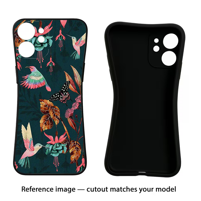 Birds iPhone 16e Black Soft Case Back Cover by Casekaro
