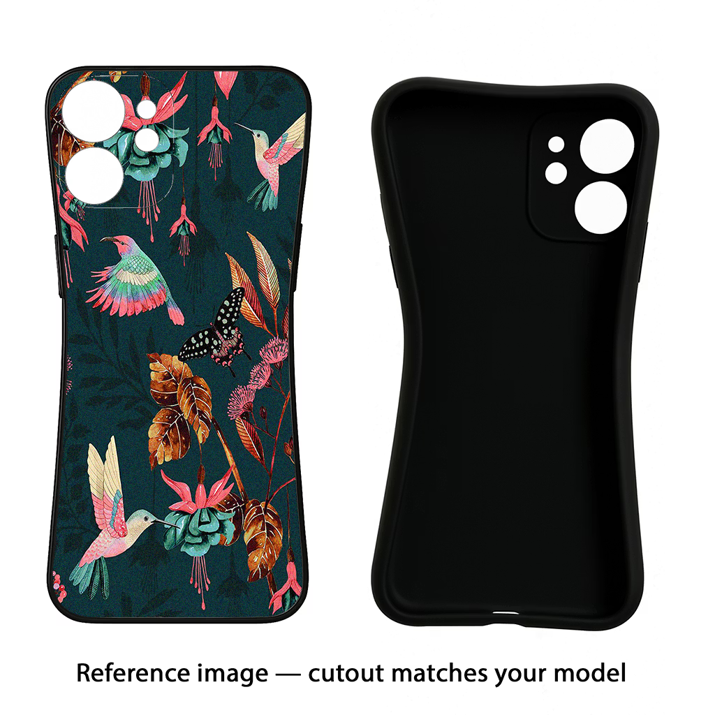 Birds Oppo A5 5G Black Soft Case Back Cover by Casekaro