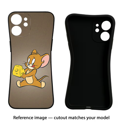 Jerry Vivo Y16 Black Soft Case Back Cover by Casekaro