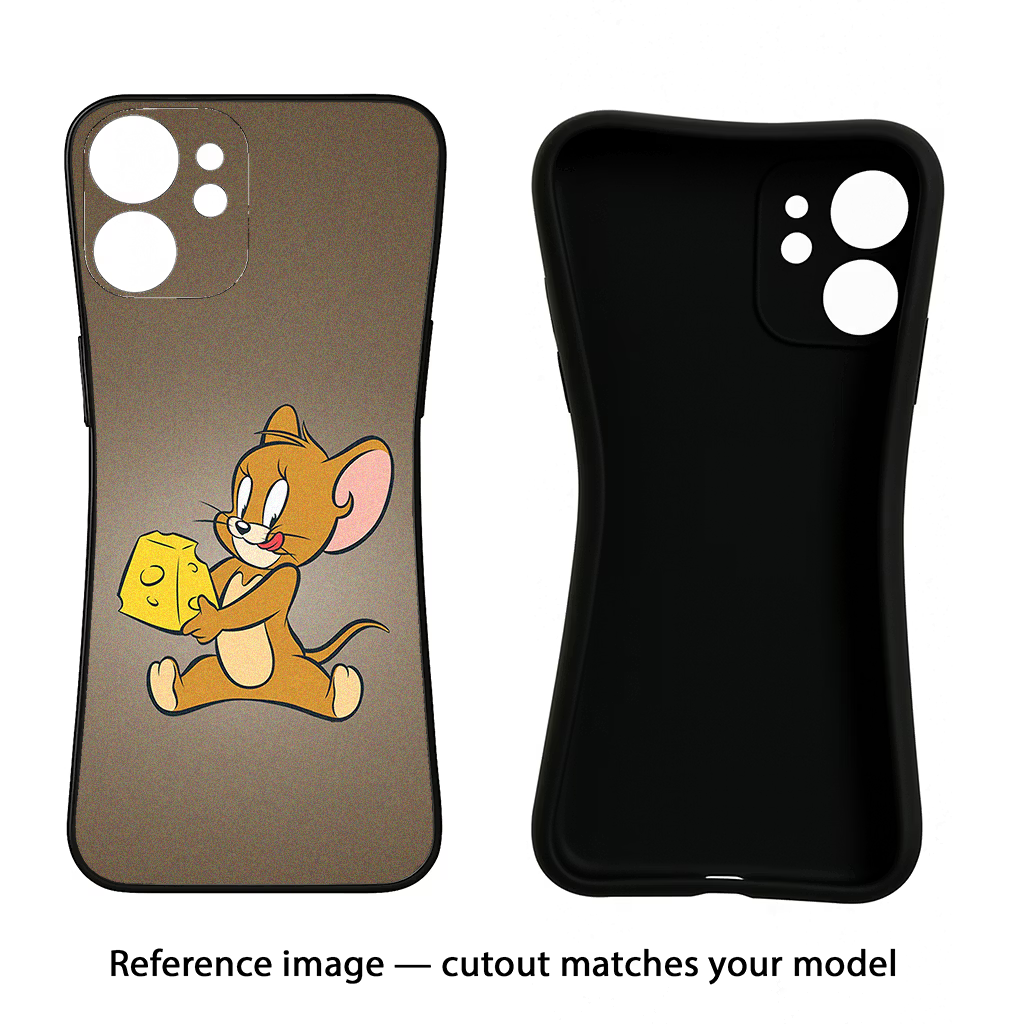 Jerry iPhone 14 Plus Black Soft Case Back Cover by Casekaro
