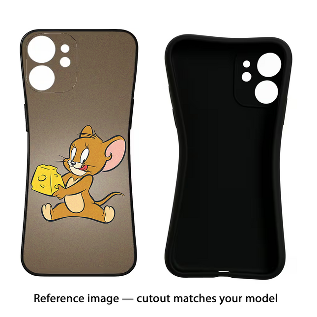 Jerry iPhone 16e Black Soft Case Back Cover by Casekaro