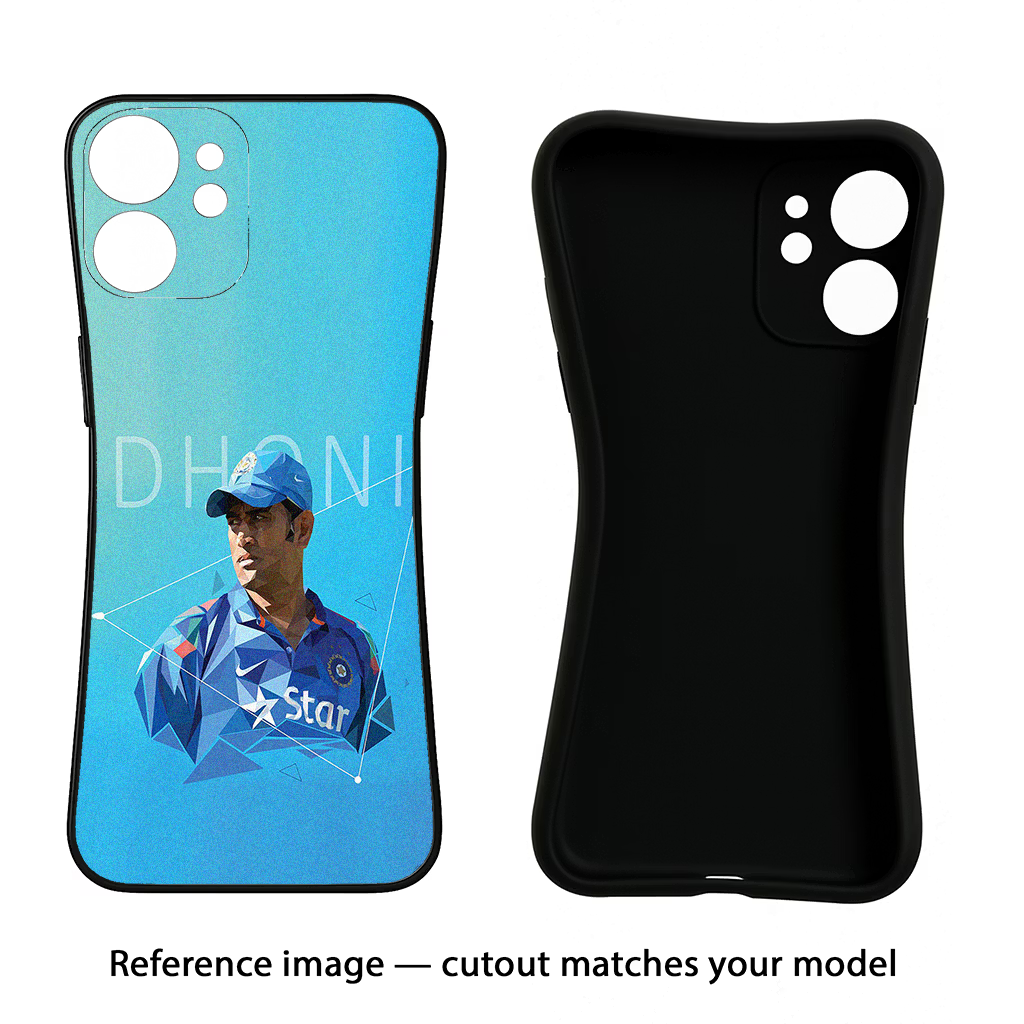 Dhoni Artwork Samsung S25 Black Soft Case Back Cover by Casekaro
