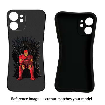 Ironman Throne Vivo Y16 Black Soft Case Back Cover by Casekaro