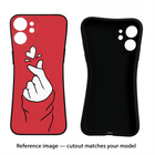 Korean Love Sign Realme P4 Black Soft Case Back Cover by Casekaro