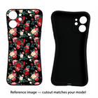 Rose Pattern Oppo F31 Pro 5G Black Soft Case Back Cover by Casekaro