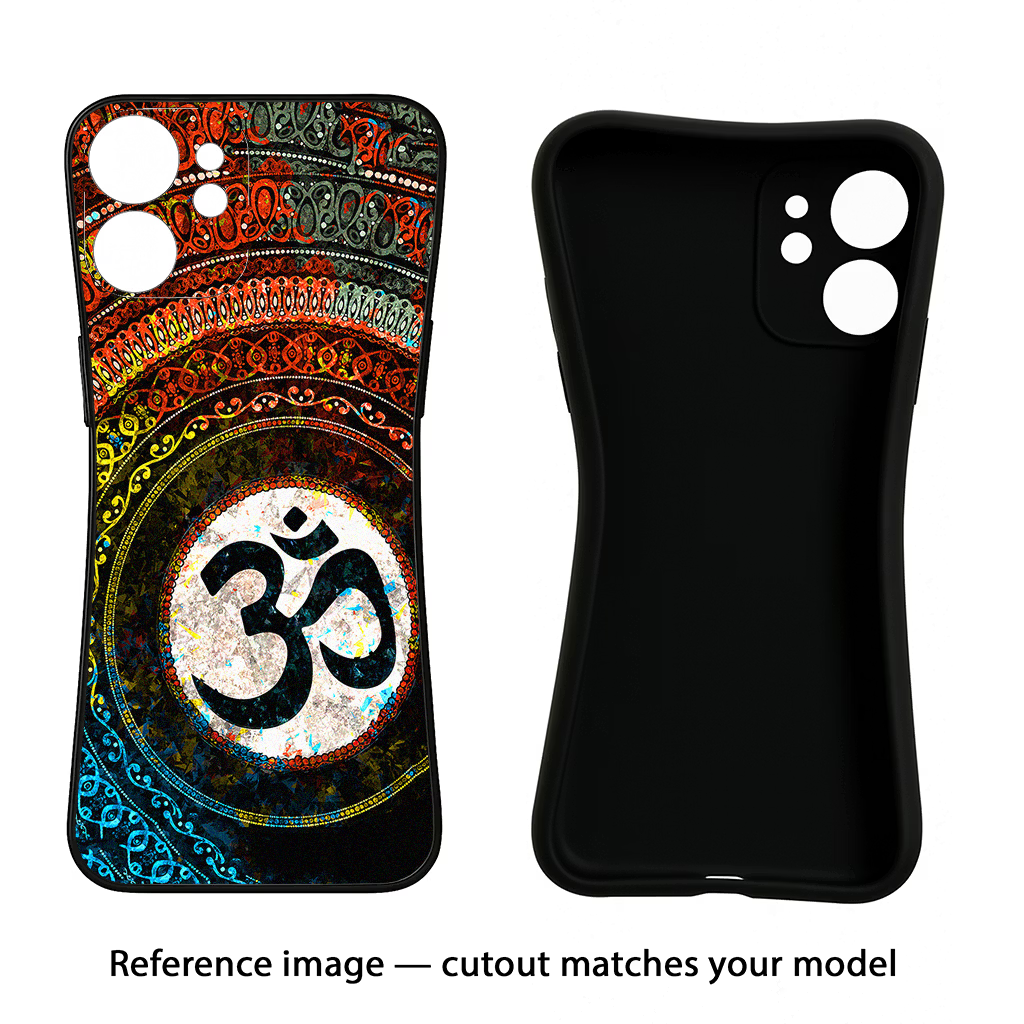 Om Cultural Moto G96 5G Black Soft Case Back Cover by Casekaro
