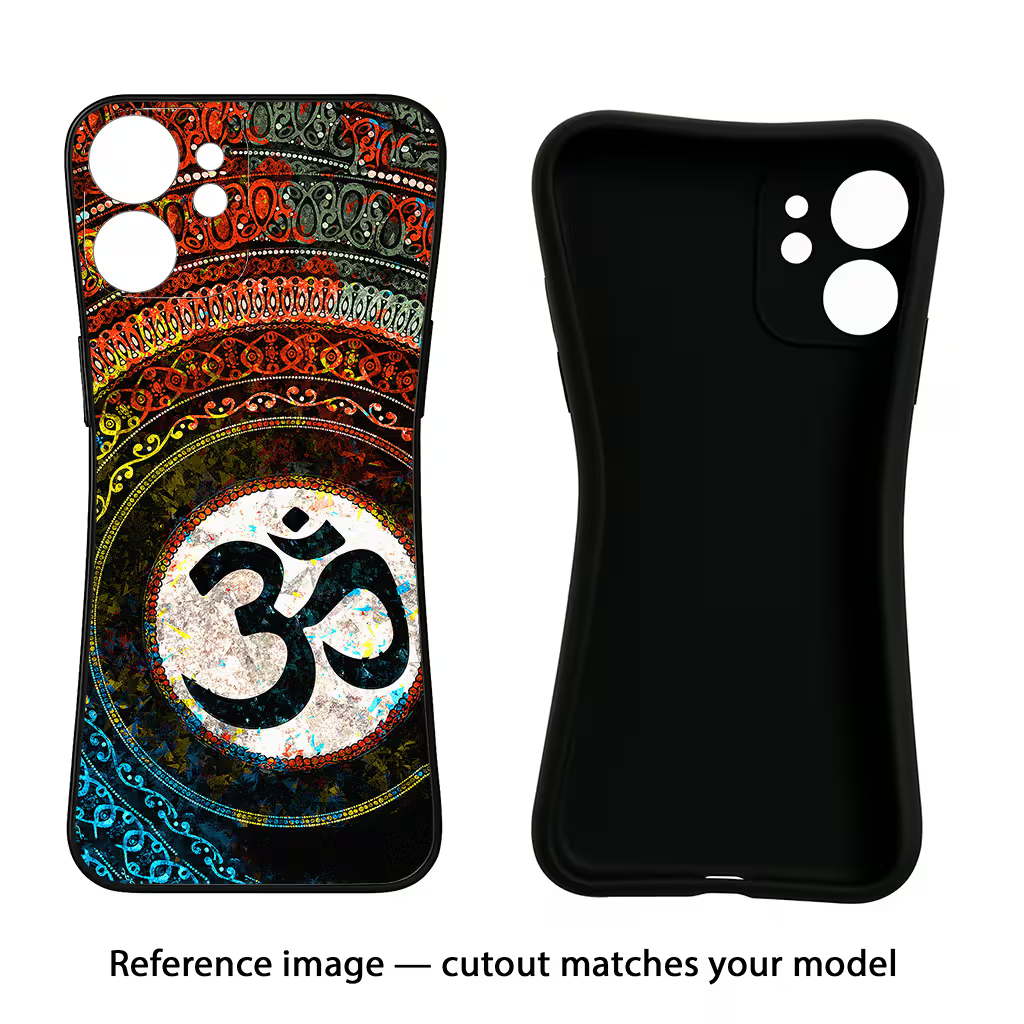Om Cultural Oppo A57 2022 Black Soft Case Back Cover by Casekaro