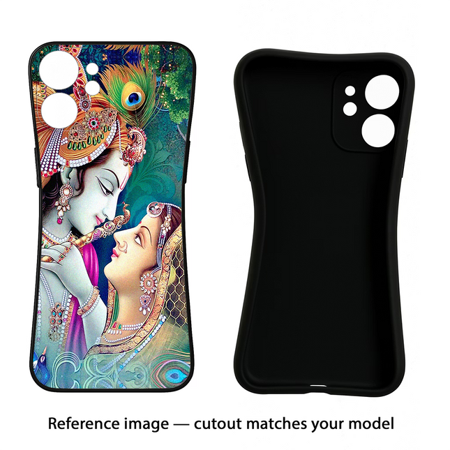 Lord Radha Krishna Moto Edge 40 Neo Black Soft Case Back Cover by Casekaro
