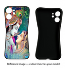 Lord Radha Krishna iPhone 12 Black Soft Case Back Cover by Casekaro