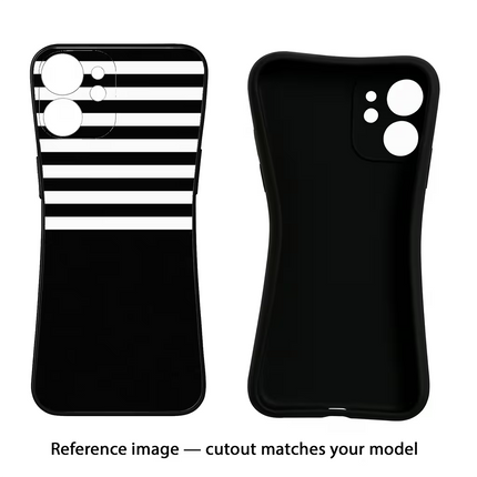 Black and White Print Moto G84 5G Black Soft Case Back Cover by Casekaro