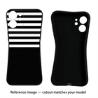 Black and White Print Moto Edge 30 Ultra Black Soft Case Back Cover by Casekaro