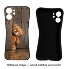 Teddy Wooden Google Pixel 8A Black Soft Case Back Cover by Casekaro