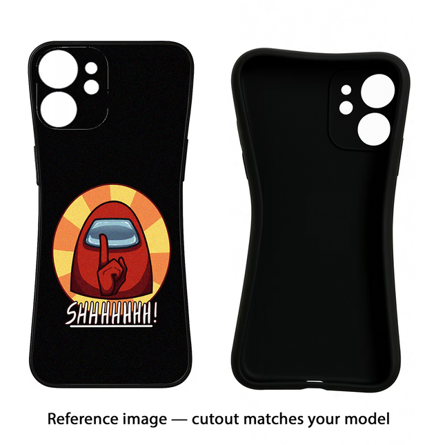 Among Us Shhh! Moto Edge 40 Neo Black Soft Case Back Cover by Casekaro