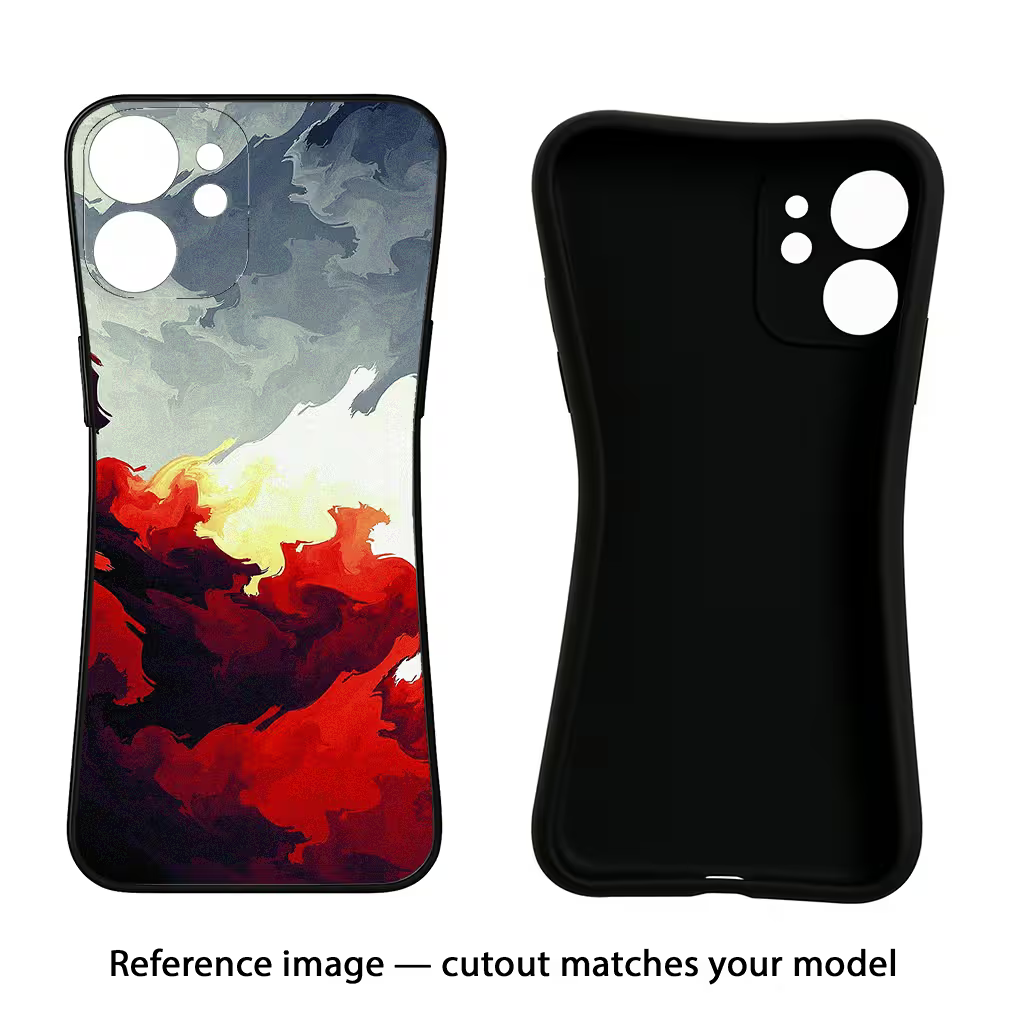 Fire Cloud iPhone 11 Black Soft Case Back Cover by Casekaro