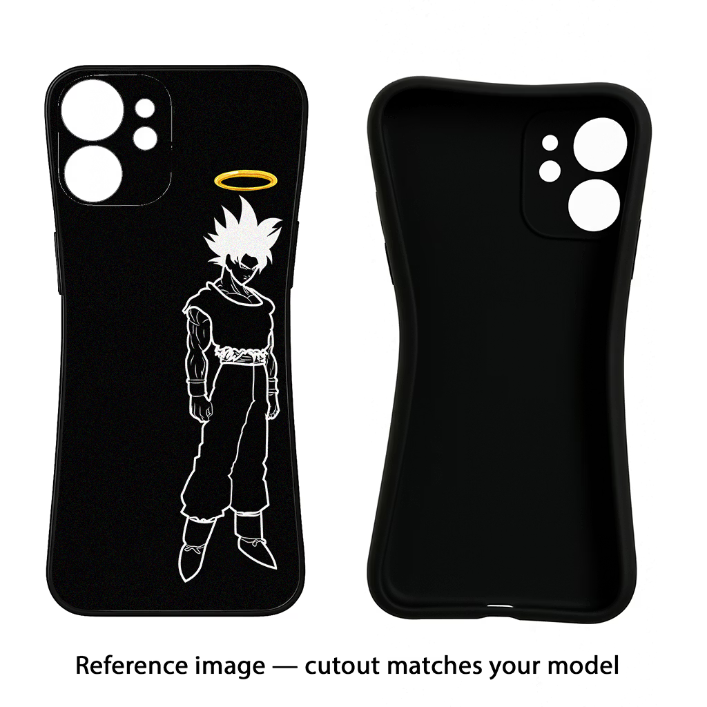 DBS Character iPhone 15 Plus Black Soft Case Back Cover by Casekaro