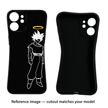 DBS Character Vivo Y16 Black Soft Case Back Cover by Casekaro