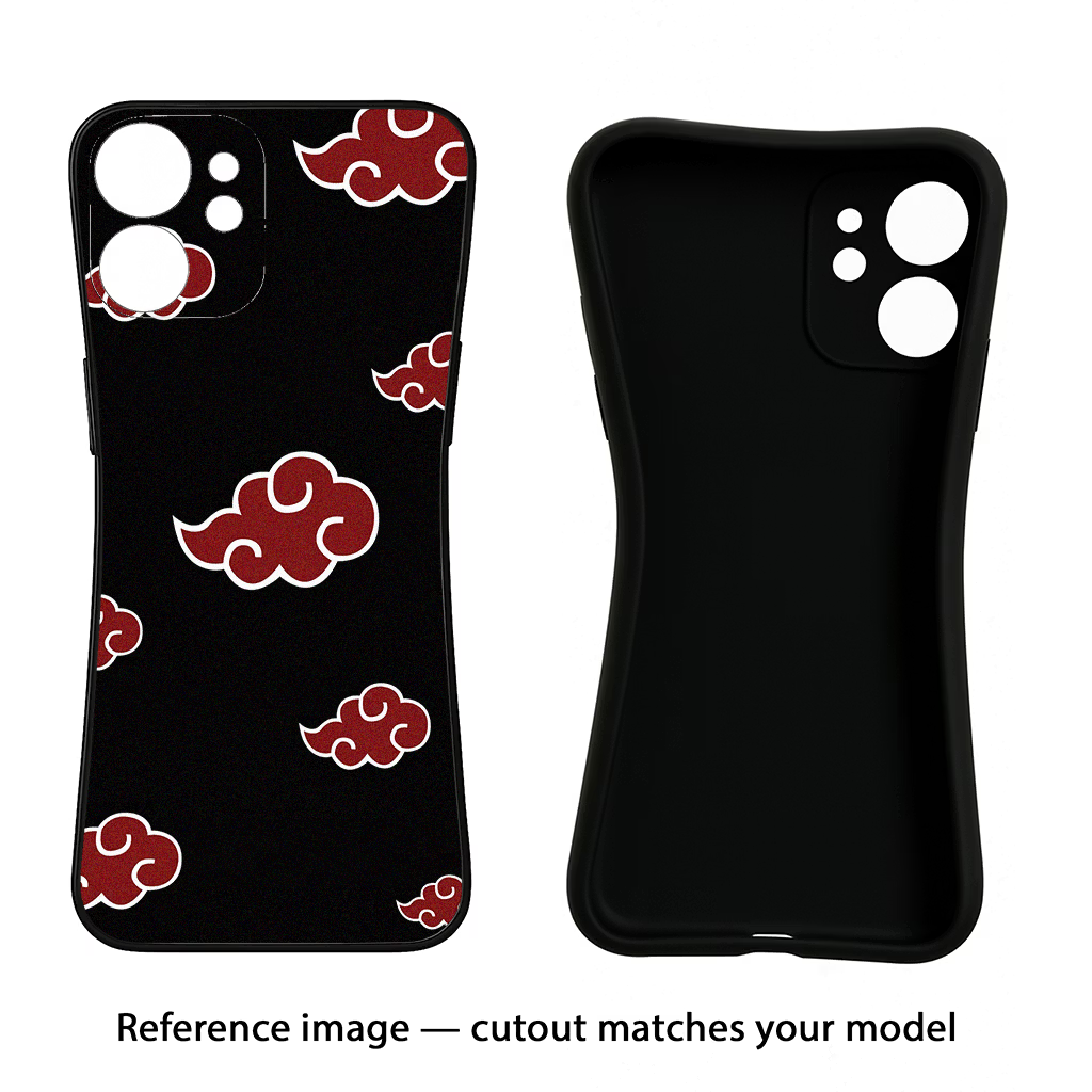 Akatsuki iPhone 15 Plus Black Soft Case Back Cover by Casekaro
