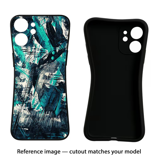 Artwork Vivo Y16 Black Soft Case Back Cover by Casekaro