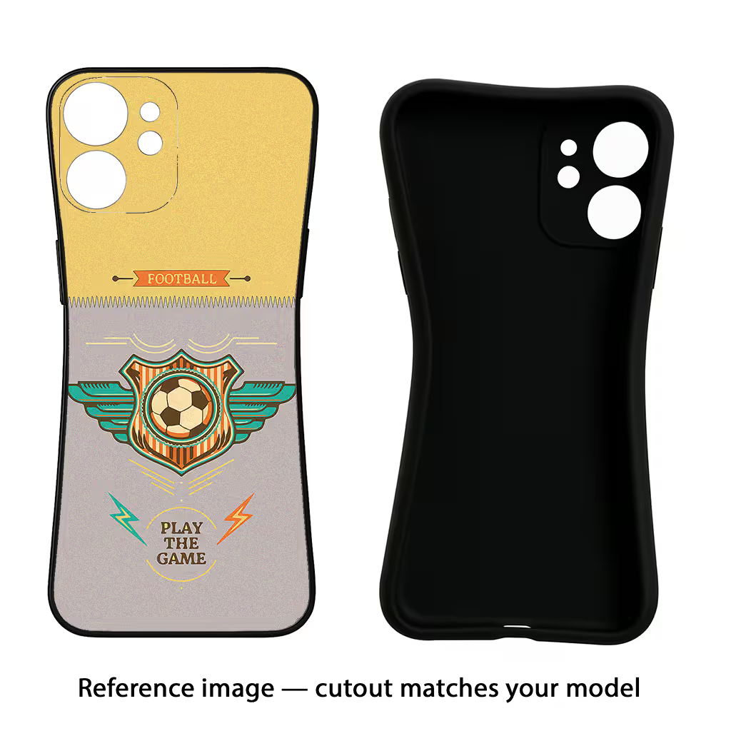 Football Oppo Reno13 5G Black Soft Case Back Cover by Casekaro