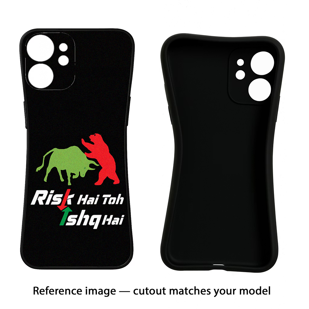 Risk Hai Toh Ishq Hai Samsung S23 Ultra Black Soft Case Back Cover by Casekaro