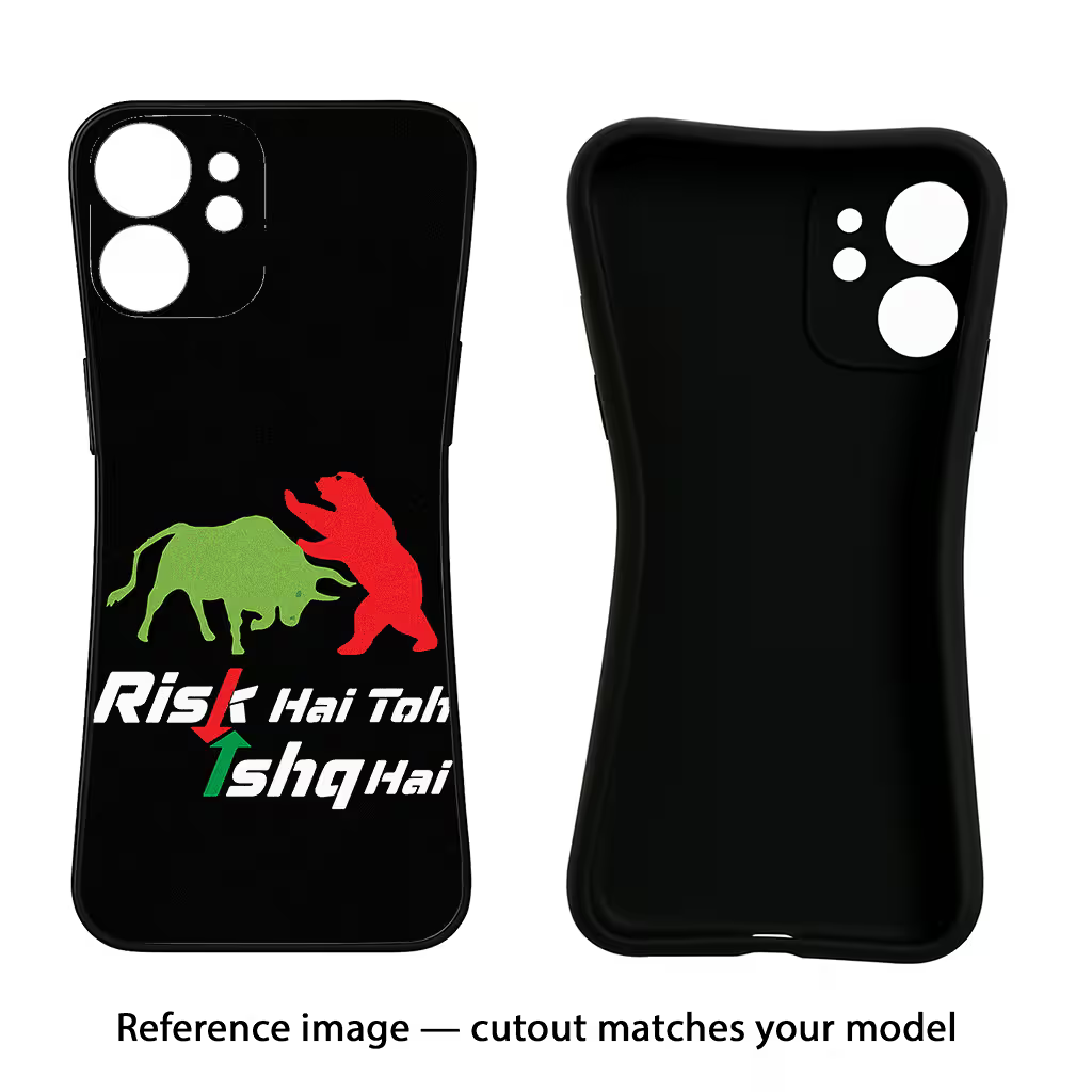 Risk Hai Toh Ishq Hai Samsung A54 5G Black Soft Case Back Cover by Casekaro