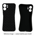 White Dots Poco X6 Black Soft Case Back Cover by Casekaro