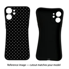 White Dots Poco M4 Pro 5G Black Soft Case Back Cover by Casekaro