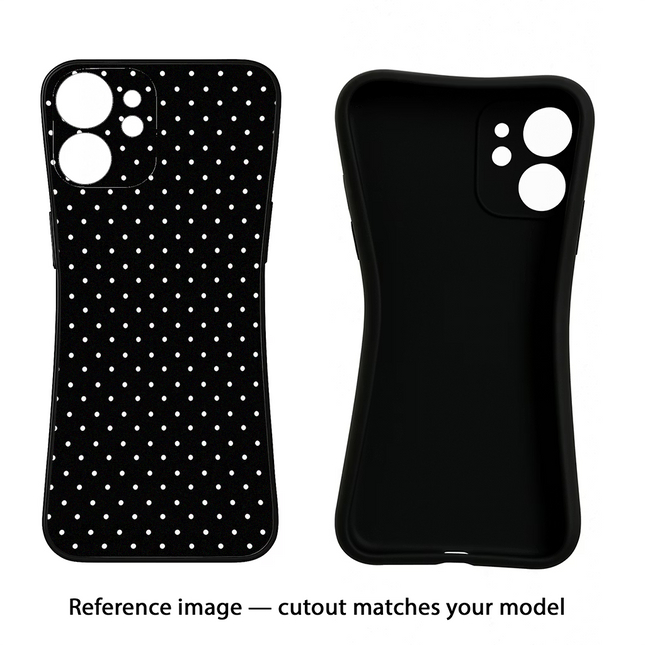 White Dots Nothing Phone 3A Black Soft Case Back Cover by Casekaro