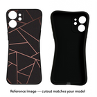 Geometric Pattern Realme GT 6 Black Soft Case Back Cover by Casekaro