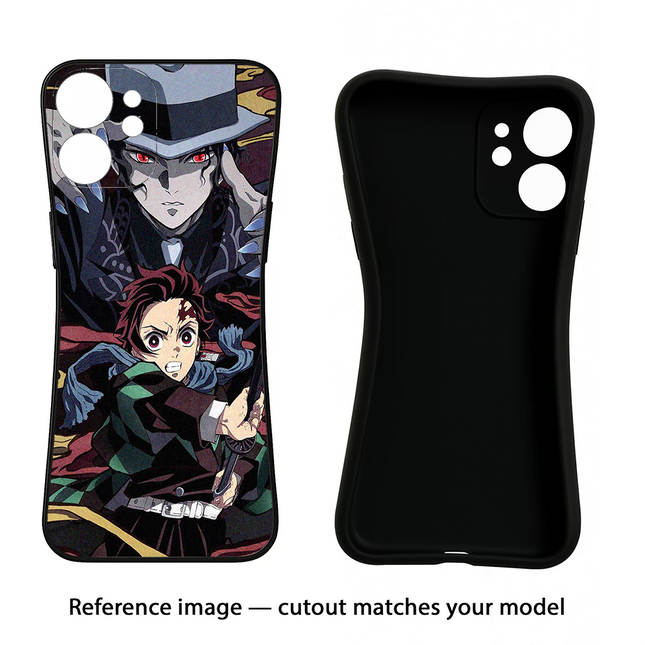 Demon Slayer Moto Edge 40 Neo Black Soft Case Back Cover by Casekaro