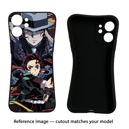 Demon Slayer Oppo F19 Pro+ Black Soft Case Back Cover by Casekaro