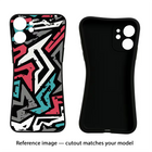 Geometric Graffiti Samsung A26 Black Soft Case Back Cover by Casekaro