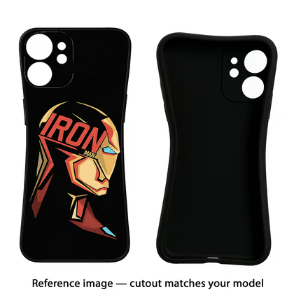 IronMan Oppo Reno12 5G Black Soft Case Back Cover by Casekaro