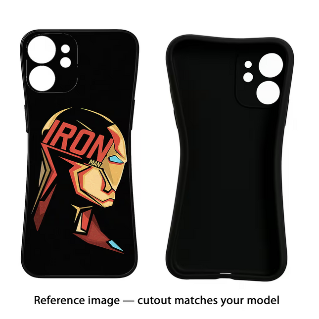 IronMan Oppo Reno12 5G Black Soft Case Back Cover by Casekaro