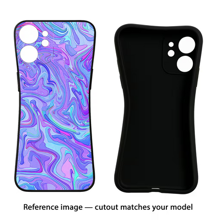 Glitter iPhone 16e Black Soft Case Back Cover by Casekaro