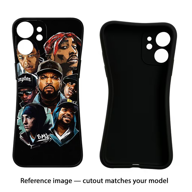 Rappers iPhone 16e Black Soft Case Back Cover by Casekaro