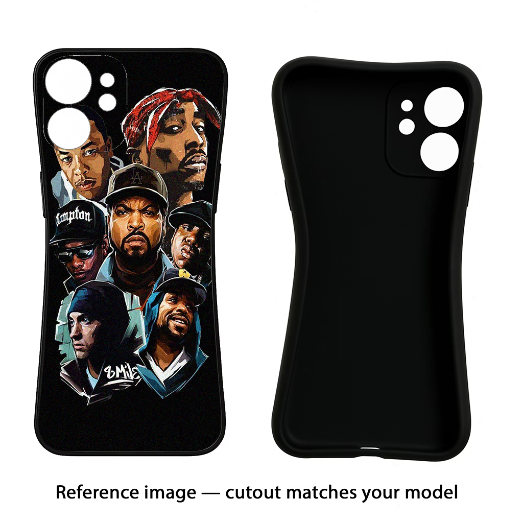 Rappers Redmi Note 13 5G Black Soft Case Back Cover by Casekaro