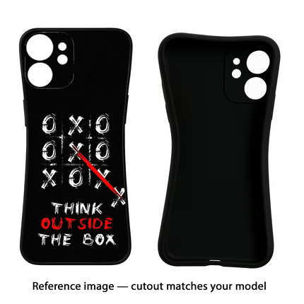 Think out of the BOX iPhone 16e Black Soft Case Back Cover by Casekaro