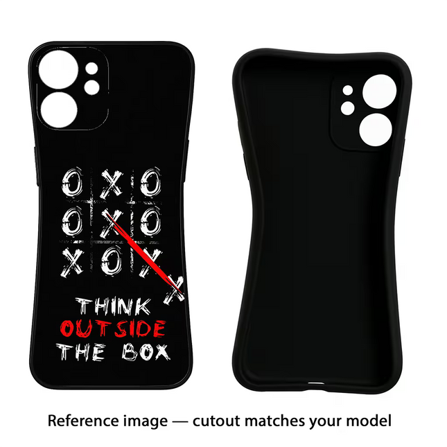Think out of the BOX Realme X7 Black Soft Case Back Cover by Casekaro