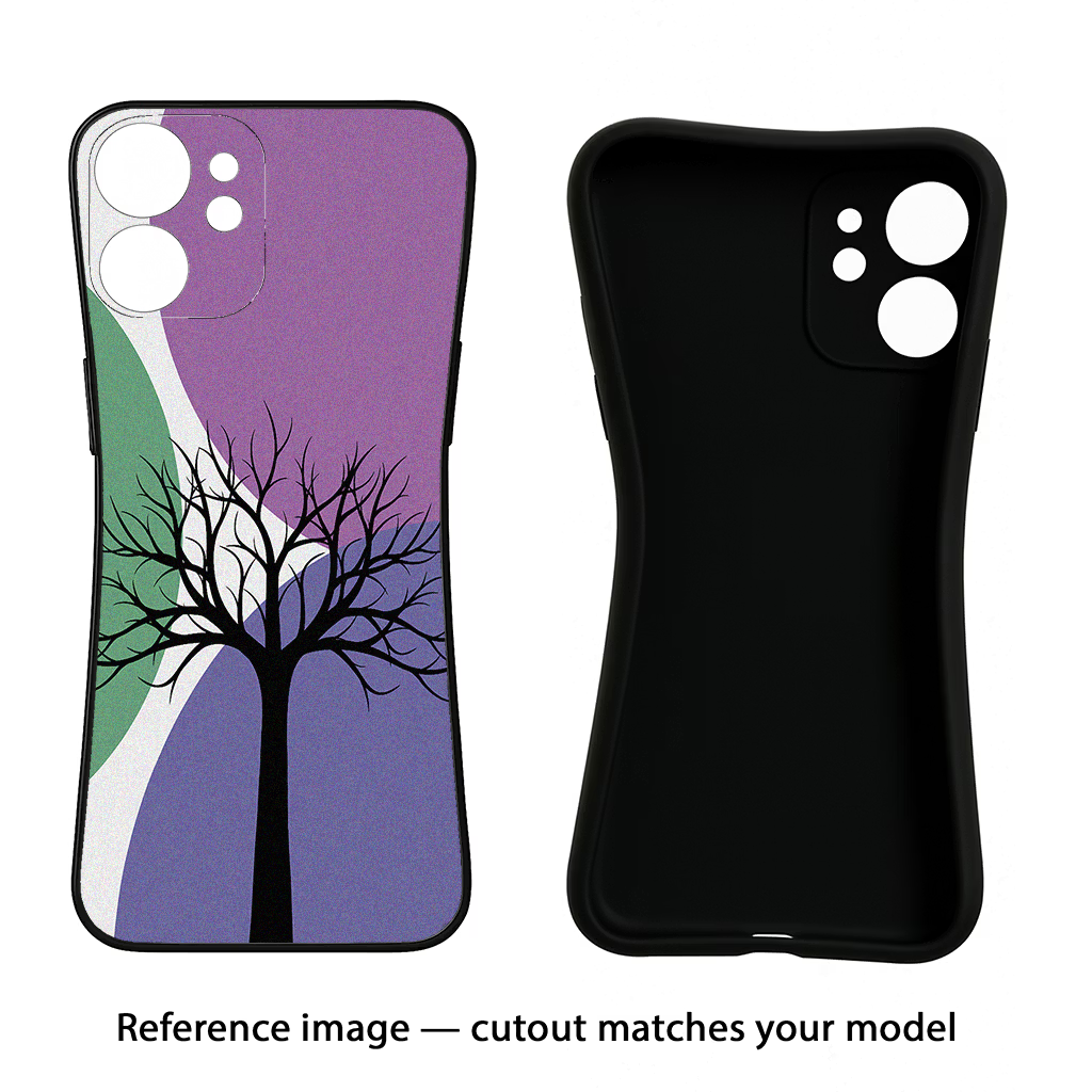 Tree Art Realme 6/6i Black Soft Case Back Cover by Casekaro