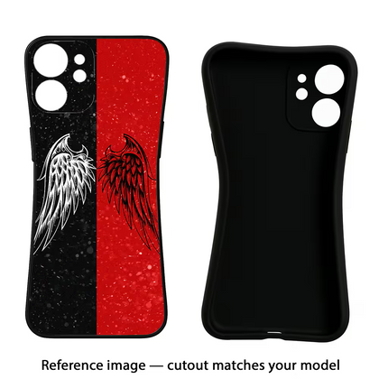 Wings Vivo Y16 Black Soft Case Back Cover by Casekaro