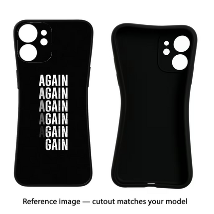 Again Again Gain Vivo Y16 Black Soft Case Back Cover by Casekaro