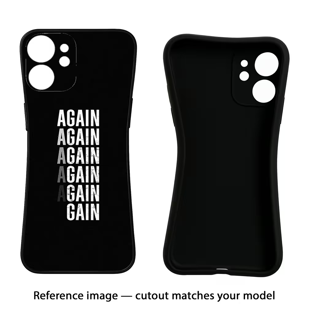 Again Again Gain Redmi Note 13 Pro 5G Black Soft Case Back Cover by Casekaro